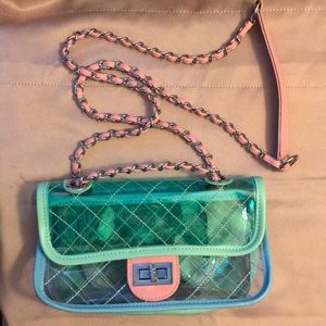 Multi color clear bag